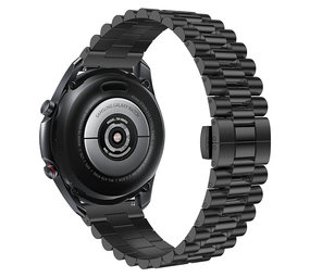 Strap-it Samsung Galaxy Watch 4 44mm Steel Strap Presidential (Black) Strap-it Samsung Galaxy Watch 4 44mm Steel Strap Presidential (Black)