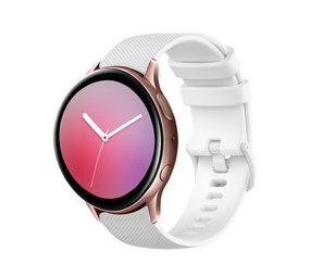 Strap-it Samsung Galaxy Watch Active Premium Silicone Strap (White) Strap-it Samsung Galaxy Watch Active Premium Silicone Strap (White)