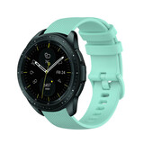 Strap-it Samsung Galaxy Watch 42mm Premium Silicone Strap (Aqua)