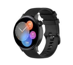 Strap-it Huawei Watch GT 3 42mm Premium Silicone Strap (Black)