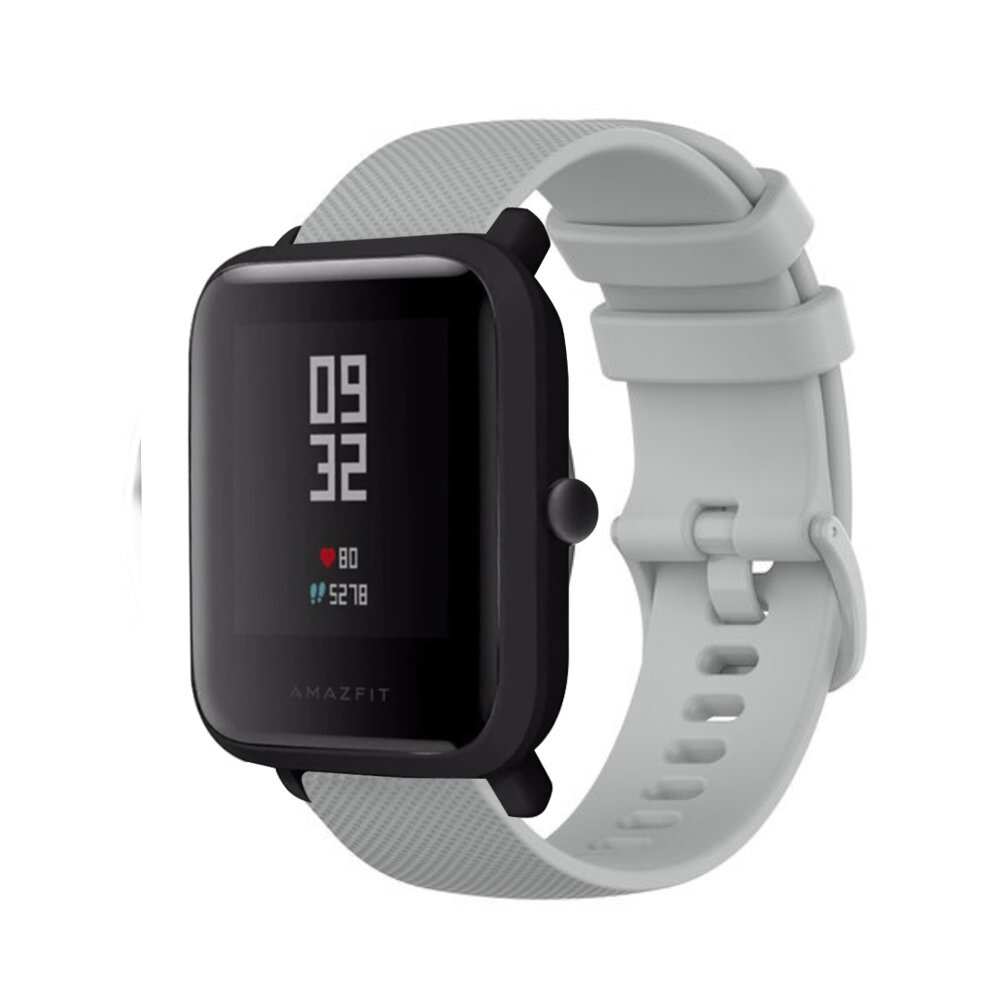 Strap-it Strap-it Xiaomi Amazfit Bip Premium Silicone Strap (Grey) Strap-it Strap-it Xiaomi Amazfit Bip Premium Silicone Strap (Grey)