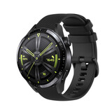 Strap-it Huawei Watch GT 3 46mm Premium Silicone Strap (Black)