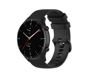 Strap-it Amazfit GTR 2 Premium Silicone Strap (Black)