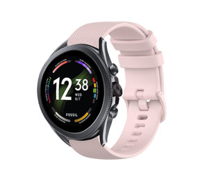Strap-it Fossil Gen 6 44mm Premium Silicone Strap (Pink)