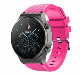 Strap-it Huawei Watch GT 2 Pro Silicone Strap with Buckle (Bright Pink)