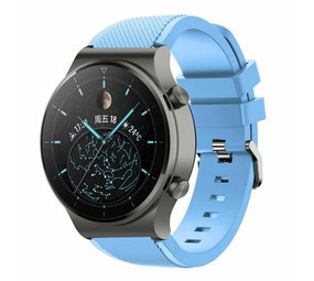 Strap-it Huawei Watch GT 2 Pro Silicone Strap with Buckle (Baby Blue)