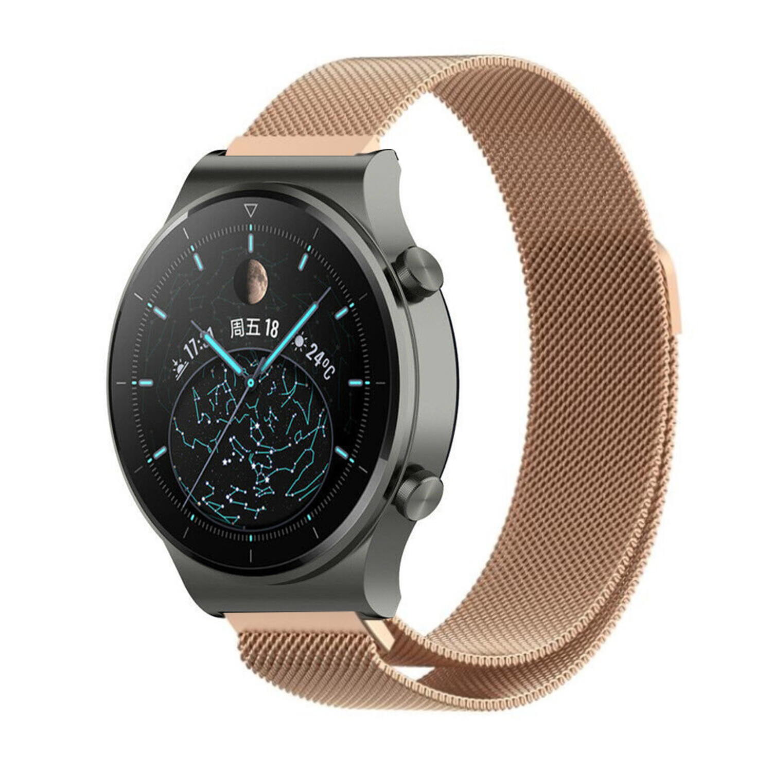Huawei Watch GT 2 Pro Milanese Strap Rose Gold