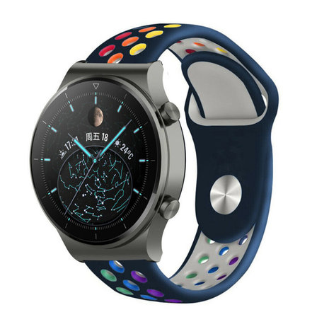 Strap-it Strap-it Huawei Watch GT 2 Pro Sport Strap (Dark Blue/Colourful) Strap-it Strap-it Huawei Watch GT 2 Pro Sport Strap (Dark Blue/Colourful)