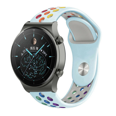 Strap-it Strap-it Huawei Watch GT 2 Pro Sport Strap (Light Blue/Colourful) Strap-it Strap-it Huawei Watch GT 2 Pro Sport Strap (Light Blue/Colourful)