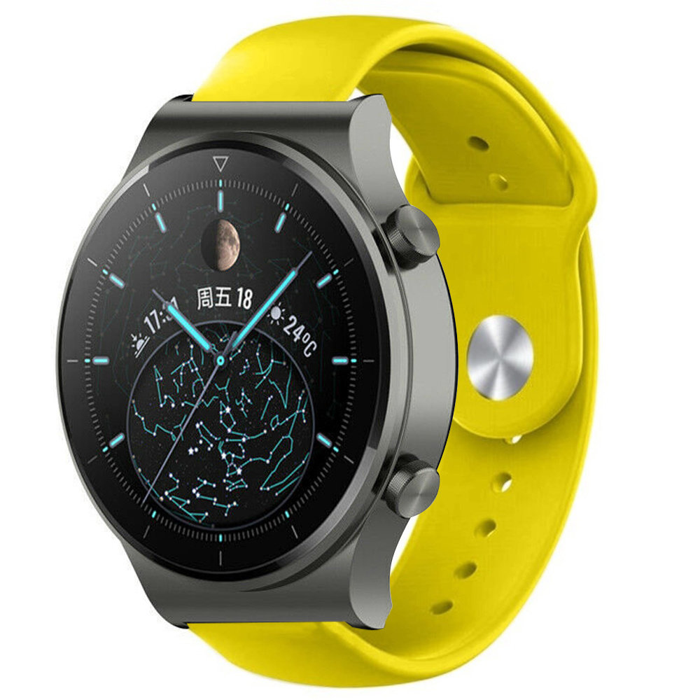 Strap-it Strap-it Huawei Watch GT 2 Pro Silicone Strap (Yellow)