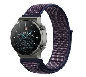 Strap-it Huawei Watch GT 2 Pro Nylon Strap (Purple-Blue) Strap-it Huawei Watch GT 2 Pro Nylon Strap (Purple-Blue)