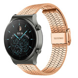 Strap-it Huawei Watch GT 2 Pro Fine Steel Strap (Rose Gold) Strap-it Huawei Watch GT 2 Pro Fine Steel Strap (Rose Gold)