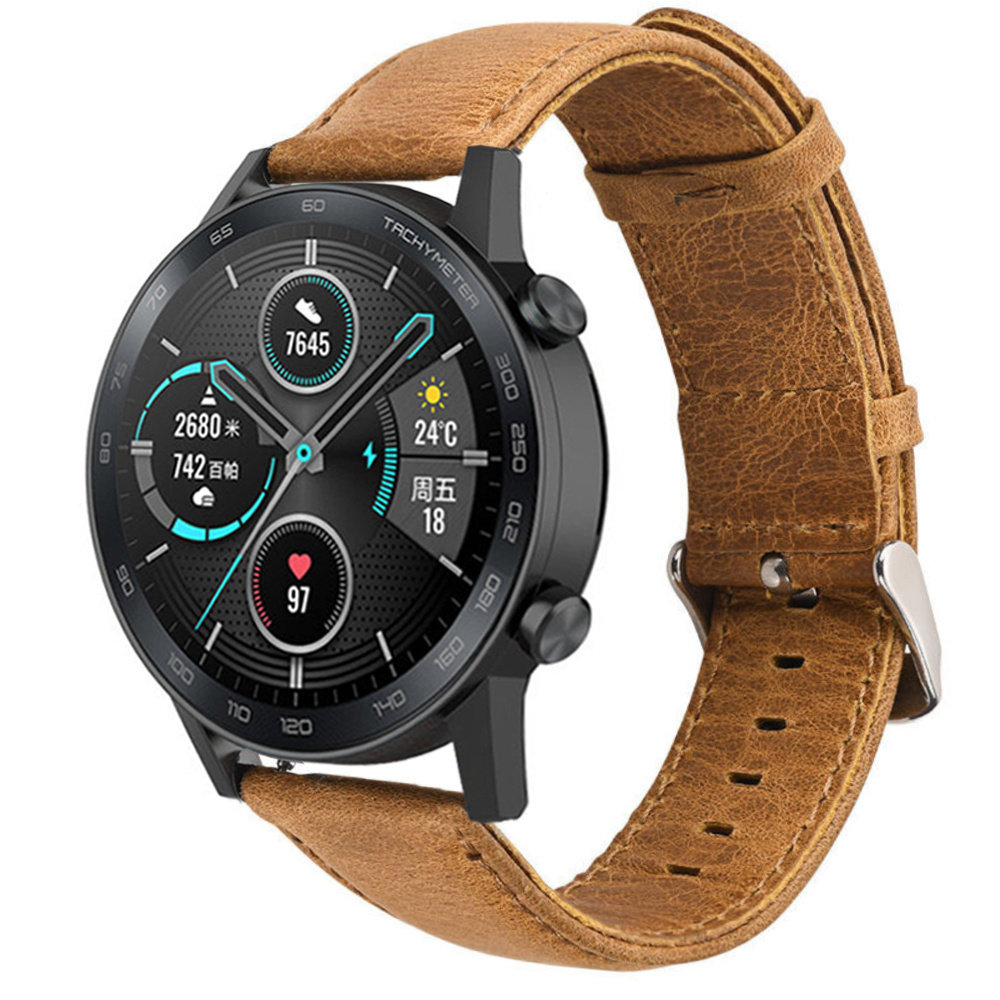 Strap-it Strap-it Honor Magic Watch 2 Leather Strap (Brown) Strap-it Strap-it Honor Magic Watch 2 Leather Strap (Brown)