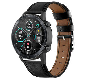 Strap-it Honor Magic Watch 2 Leather Strap (Tight Black) Strap-it Honor Magic Watch 2 Leather Strap (Tight Black)