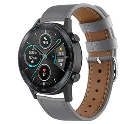 Strap-it Honor Magic Watch 2 Leather Strap (Grey) Strap-it Honor Magic Watch 2 Leather Strap (Grey)