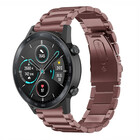 Strap-it Strap-it Honor Magic Watch 2 Steel Strap (Bronze Gold)