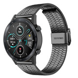 Strap-it Honor Magic Watch 2 Fine Steel Strap (Black)
