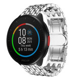 Strap-it Polar Pacer Steel Dragon Strap (Silver)