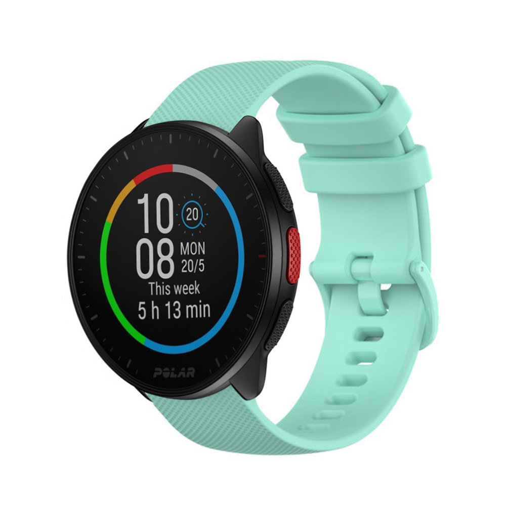 Strap-it Strap-it Polar Pacer Premium Silicone Strap (Aqua)