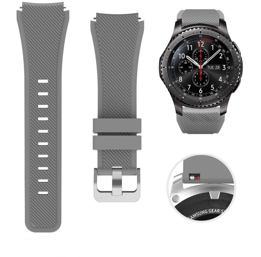 Strap-it Strap-it Xiaomi Watch S1 Silicone Strap (Grey)