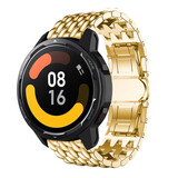 Strap-it Xiaomi Watch S1 Steel Dragon Strap (Gold)