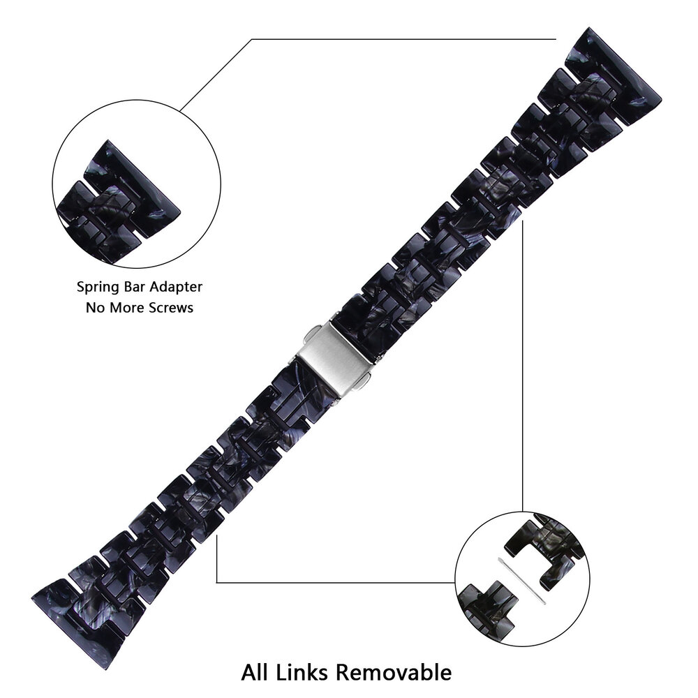 Strap-it Strap-it Xiaomi Watch S1 Strap Resin (Black/White) Strap-it Strap-it Xiaomi Watch S1 Strap Resin (Black/White)