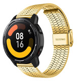 Strap-it Xiaomi Watch S1 Fine Steel Strap (Gold) Strap-it Xiaomi Watch S1 Fine Steel Strap (Gold)