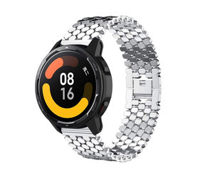 Strap-it Xiaomi Watch S1 Steel Strap Hexagons (Silver) Strap-it Xiaomi Watch S1 Steel Strap Hexagons (Silver)