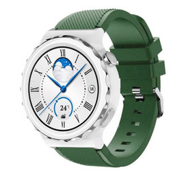 Strap-it Huawei Watch GT 3 Pro 43mm Silicone Strap (Army Green)