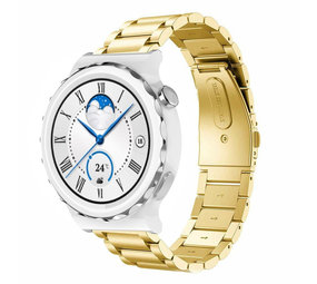 Strap-it Huawei Watch GT 3 Pro 43mm Steel Strap (Gold) Strap-it Huawei Watch GT 3 Pro 43mm Steel Strap (Gold)