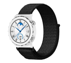 Strap-it Huawei Watch GT 3 Pro 43mm Nylon Strap (Black) Strap-it Huawei Watch GT 3 Pro 43mm Nylon Strap (Black)
