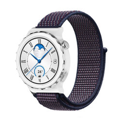Strap-it Huawei Watch GT 3 Pro 43mm Nylon Strap (Purple-Blue) Strap-it Huawei Watch GT 3 Pro 43mm Nylon Strap (Purple-Blue)