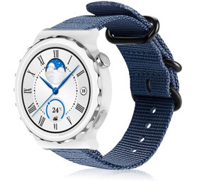 Strap-it Huawei Watch GT 3 Pro 43mm Nylon Buckle Strap (Blue) Strap-it Huawei Watch GT 3 Pro 43mm Nylon Buckle Strap (Blue)