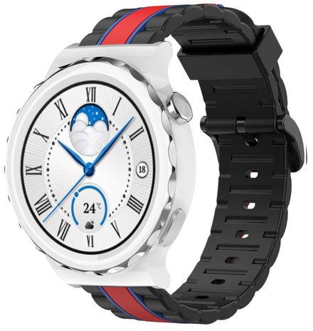 Strap-it Strap-it Huawei Watch GT 3 Pro 43mm Special Edition Strap (Black/Red) Strap-it Strap-it Huawei Watch GT 3 Pro 43mm Special Edition Strap (Black/Red)