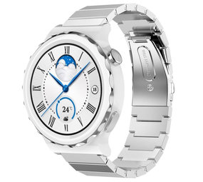Strap-it Huawei Watch GT 3 Pro 43mm Metal Strap (Silver) Strap-it Huawei Watch GT 3 Pro 43mm Metal Strap (Silver)