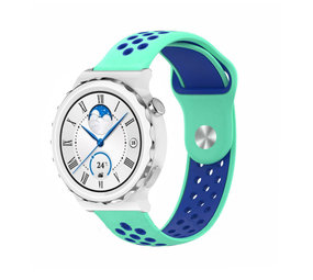 Strap-it Huawei Watch GT 3 Pro 43mm Sport Strap (Aqua/Blue) Strap-it Huawei Watch GT 3 Pro 43mm Sport Strap (Aqua/Blue)