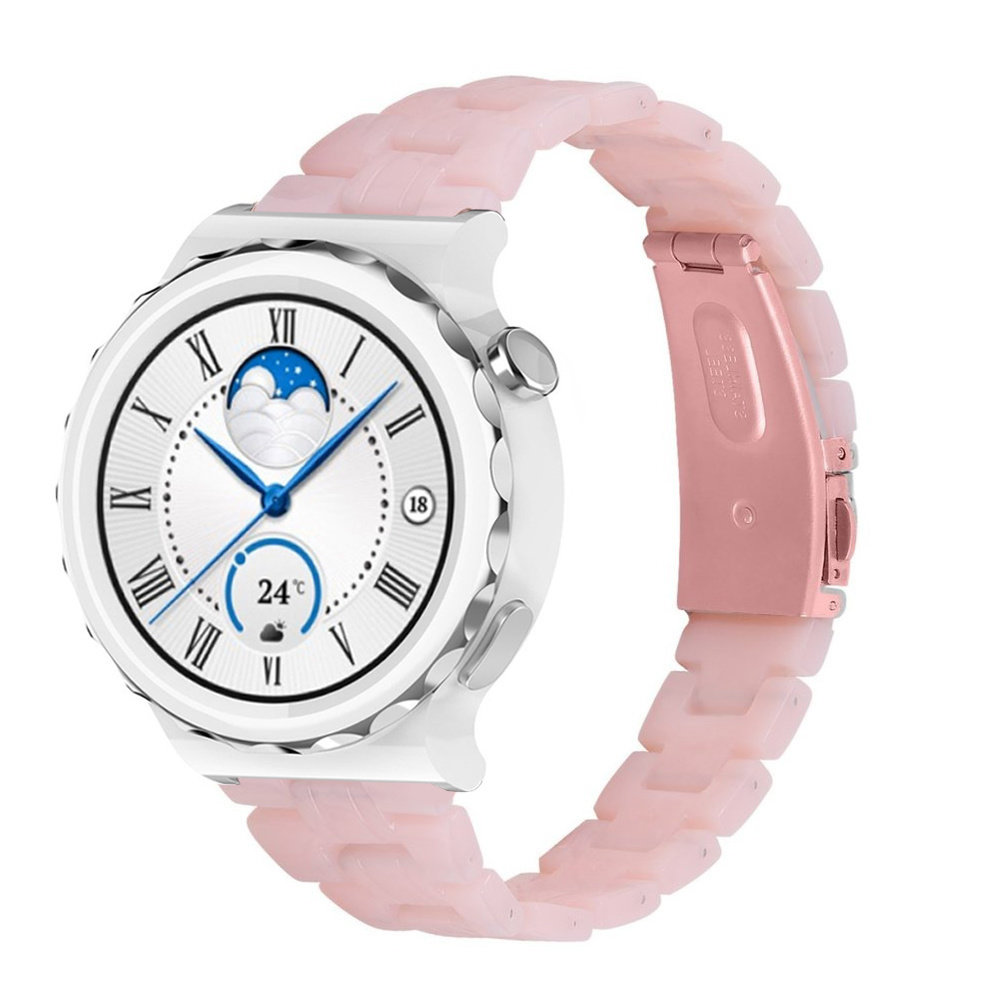 Strap-it Strap-it Huawei Watch GT 3 Pro 43mm Resin Strap (Pink) Strap-it Strap-it Huawei Watch GT 3 Pro 43mm Resin Strap (Pink)