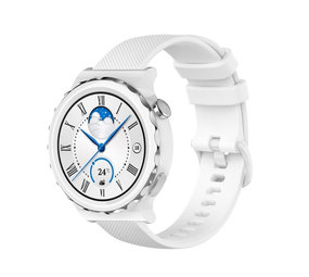 Strap-it Huawei Watch GT 3 Pro 43mm Premium Silicone Strap (White) Strap-it Huawei Watch GT 3 Pro 43mm Premium Silicone Strap (White)