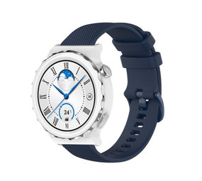 Strap-it Huawei Watch GT 3 Pro 43mm Premium Silicone Strap (Dark Blue) Strap-it Huawei Watch GT 3 Pro 43mm Premium Silicone Strap (Dark Blue)