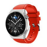 Strap-it Huawei Watch GT 3 Pro 46mm Silicone Strap (Red)