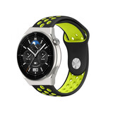 Strap-it Huawei Watch GT 3 Pro 46mm Sport Strap (Black/Yellow) Strap-it Huawei Watch GT 3 Pro 46mm Sport Strap (Black/Yellow)