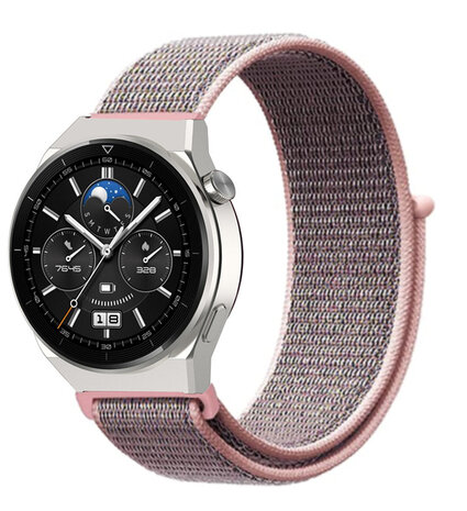 Strap-it Strap-it Huawei Watch GT 3 Pro 46mm Nylon Strap (Pink Sand) Strap-it Strap-it Huawei Watch GT 3 Pro 46mm Nylon Strap (Pink Sand)