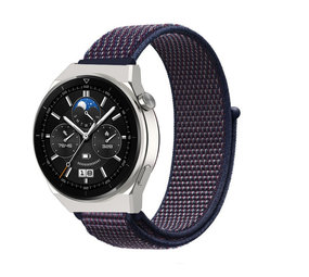 Strap-it Huawei Watch GT 3 Pro 46mm Nylon Strap (Purple-Blue) Strap-it Huawei Watch GT 3 Pro 46mm Nylon Strap (Purple-Blue)