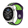 Strap-it Strap-it Huawei Watch GT 3 Pro 46mm Sport Strap (Purple/Green) Strap-it Strap-it Huawei Watch GT 3 Pro 46mm Sport Strap (Purple/Green)
