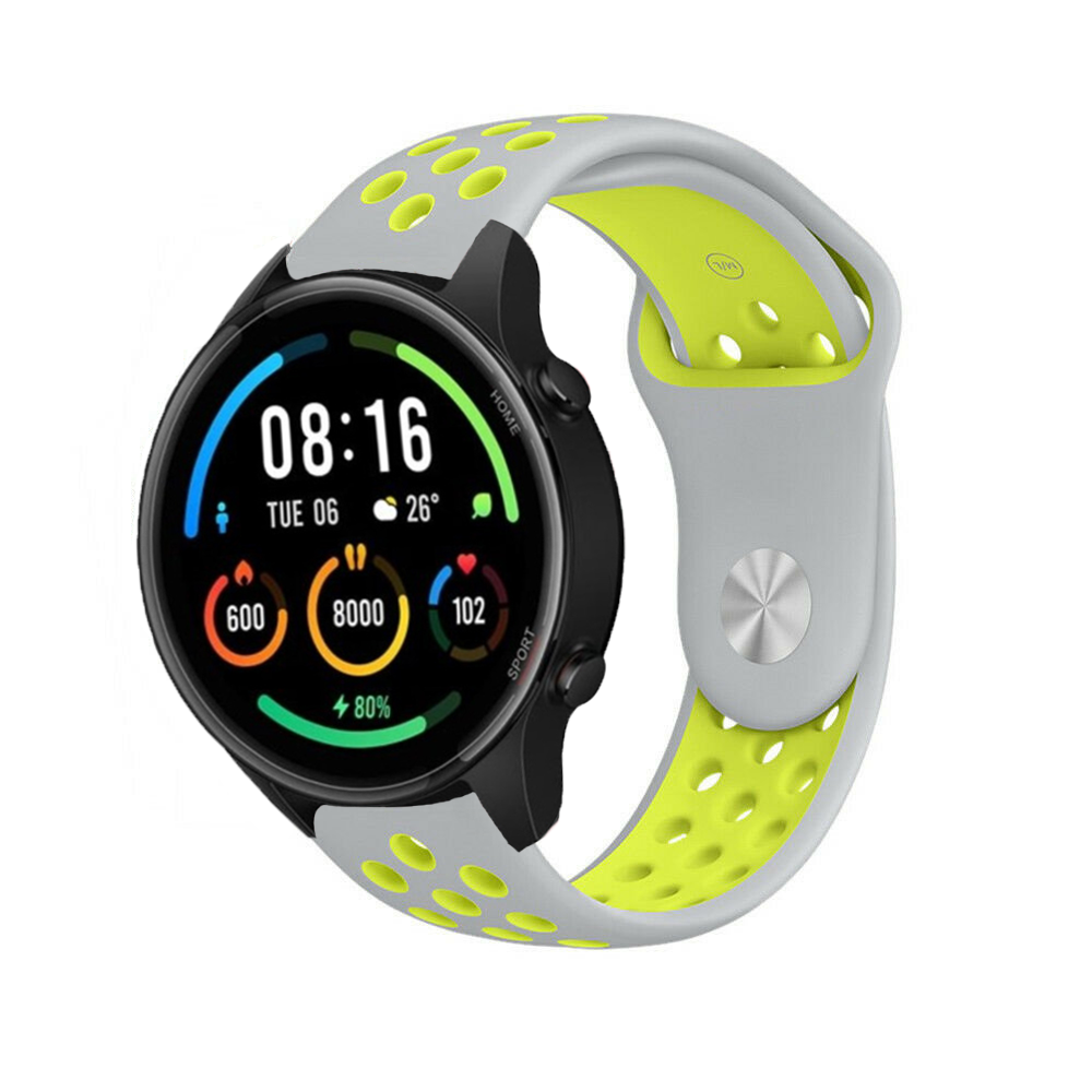 Strap-it Strap-it Xiaomi Mi Watch Sport Strap (Grey/Yellow) Strap-it Strap-it Xiaomi Mi Watch Sport Strap (Grey/Yellow)