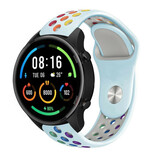 Strap-it Xiaomi Mi Watch Sport Strap (Light Blue/Colourful)