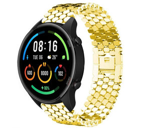 Strap-it Xiaomi Mi Watch Steel Strap Hexagons (Gold) Strap-it Xiaomi Mi Watch Steel Strap Hexagons (Gold)