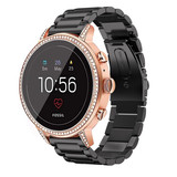 Strap-it Fossil Gen 5e 42mm Steel Strap (Black) Strap-it Fossil Gen 5e 42mm Steel Strap (Black)