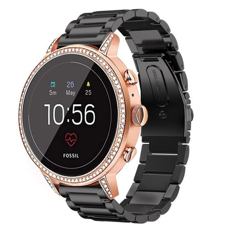 Fossil Gen 5e 42mm Steel Strap Black