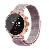 Strap-it Fossil Gen 5e 42mm Nylon Strap (Pink Sand) Strap-it Fossil Gen 5e 42mm Nylon Strap (Pink Sand)